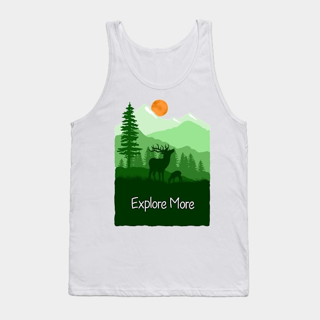 Explore More Mountains Tank Top by Tebscooler